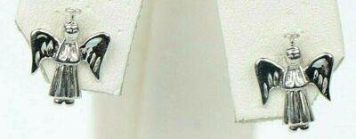 14K massiv Gold Engel Ohrstecker Schraubverschluss Engel Ohrstecker religiös Geschenk Liebe