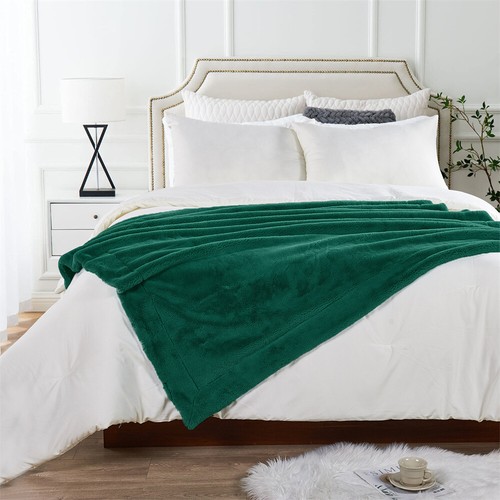 Fox Faux Fur Throw Blanket Warm Luxury Plush Cozy for Bed Couch Sofa Solid Color - Picture 128 of 160