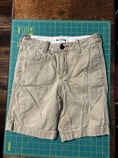 Est 1892 Abercrombie Boys Light Khaki Classic Shorts Cotton Casual S 14