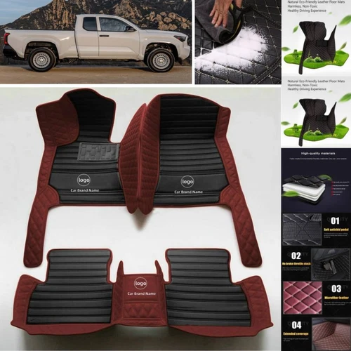 Fit For RAM 1500 2500 3500 Car Floor Mats Cargo Liners All Weather Custom Carpet - Imagen 15 de 33