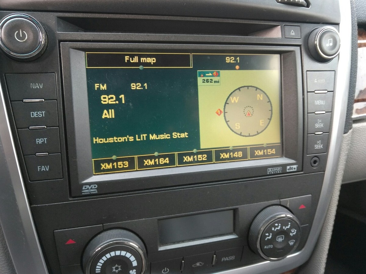 07 08 CADILLAC SRX GPS Navigation DVD CD Player NAV AM/FM