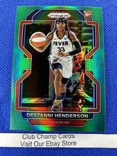 2022 #199 Destanni Henderson WNBA Panini Prizm Basketball Green Prizm RC Fever