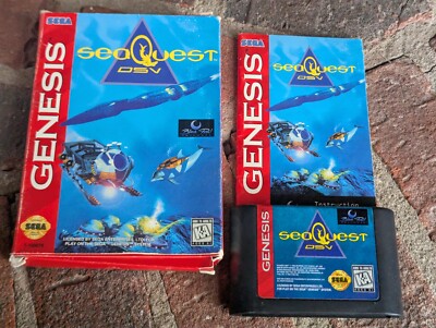 SeaQuest DSV Sega Genesis CIB Complete Tested & Working