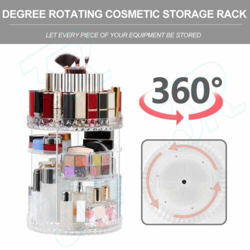 360° Rotating Makeup Organiser Storage Cosmetics Holder Display Stand AU Seller - Picture 6 of 8