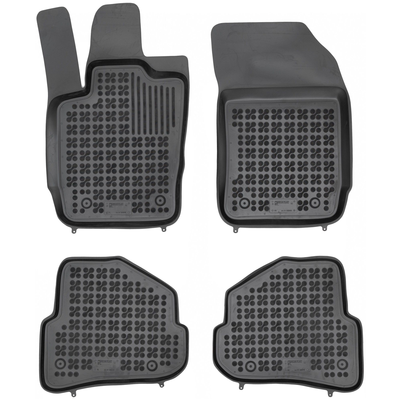 Tapis de sol en caoutchouc Rezaw-Plast noir pour Audi A1 8X v
