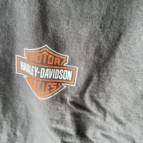 Harley Davidson-Mens Black T-Shirt Tulsa Oklahoma on the Back Size M - Picture 7 of 13