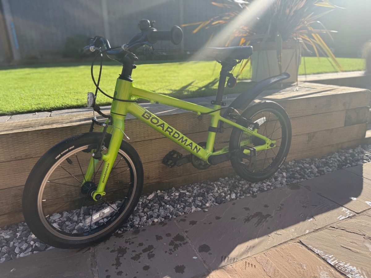 Boardman 16” kids bike, green, lightweight, UK