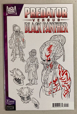 Predator Vs Black Panther #1 (2024) VF/NM 1:10 Chris Allen Design Variant Marvel