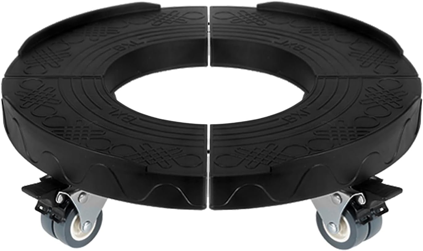 Trash Can Dolly Wheels Adjustable 15-19 Inch round Dolly with 4 Wheels Drum Doll-image