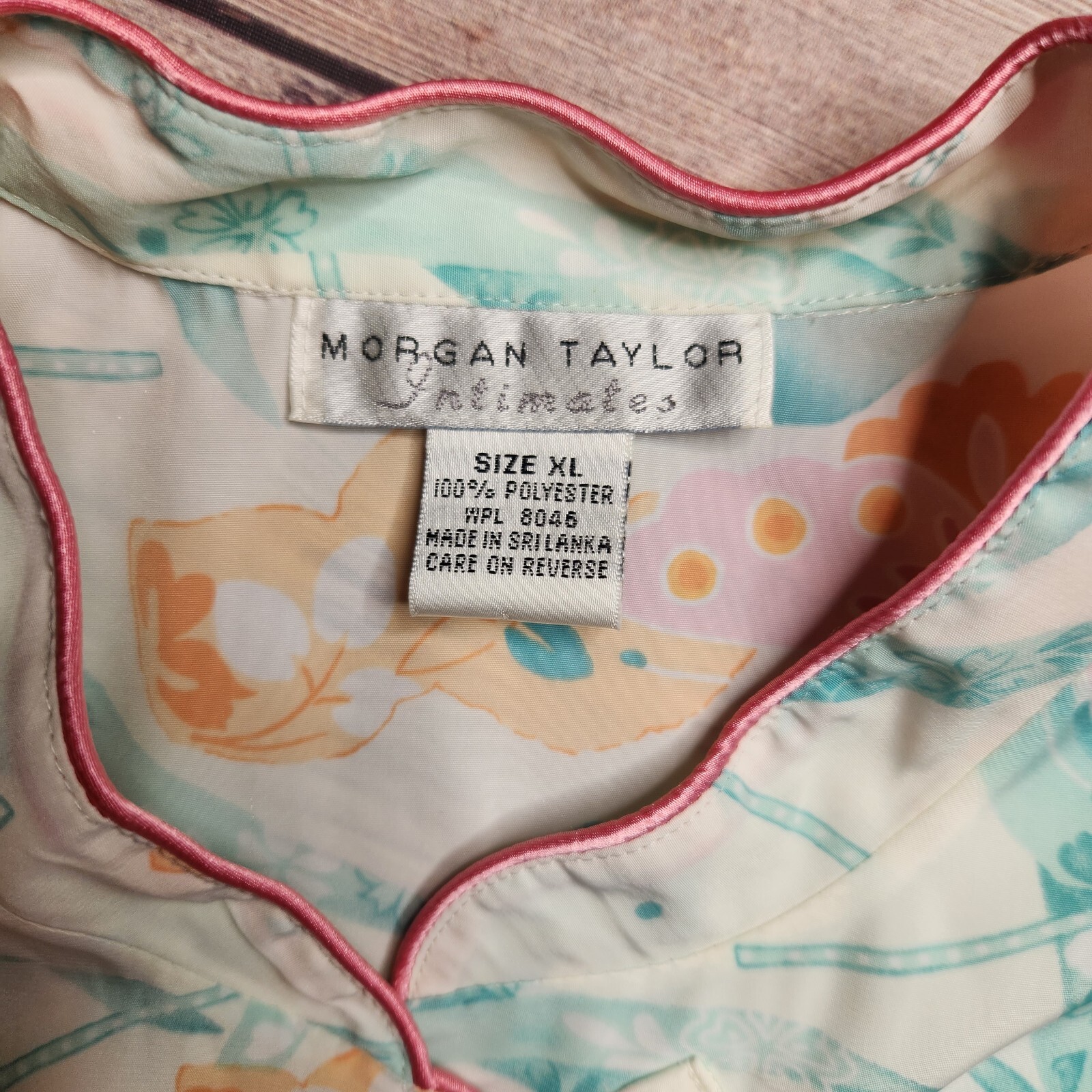 Vintage Morgan Taylor Intimates Floral Pajamas XL - image 2