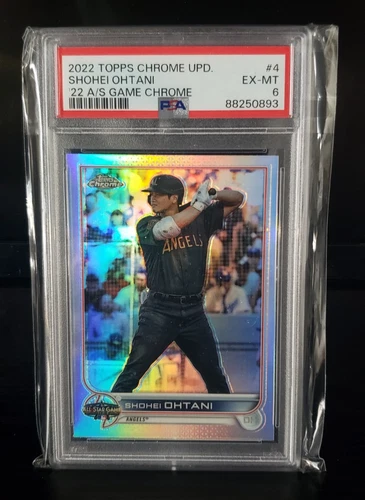 2022 Topps Chrome UPD #4 Shohei Ohtani 22 A/S Game Chrome PSA 6