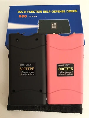 (2)Rechargeable Stun Gun with LED Light - Free Taser Holster ，USA seller！