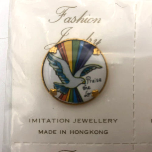 Set 12 Brooches Pins New Fashion Imitation Jewelry 1" Religious Jesus Saves God - Picture 3 of 9