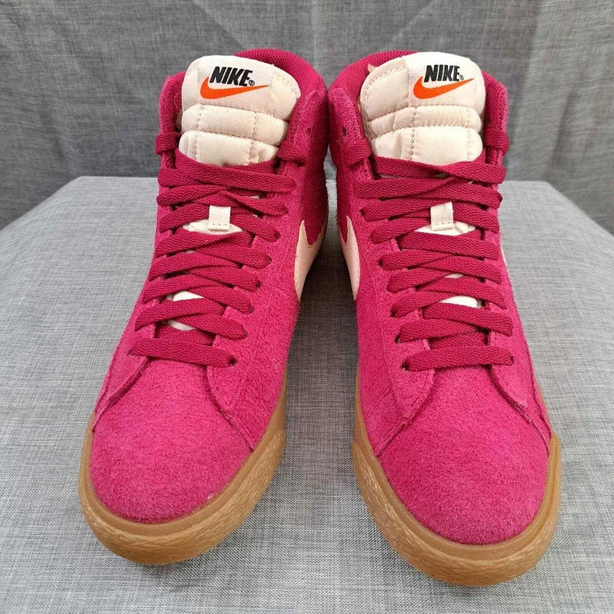 Nike Blazer Mid Vintage Suede Pink Fuchsia Sail Gum Bottoms
