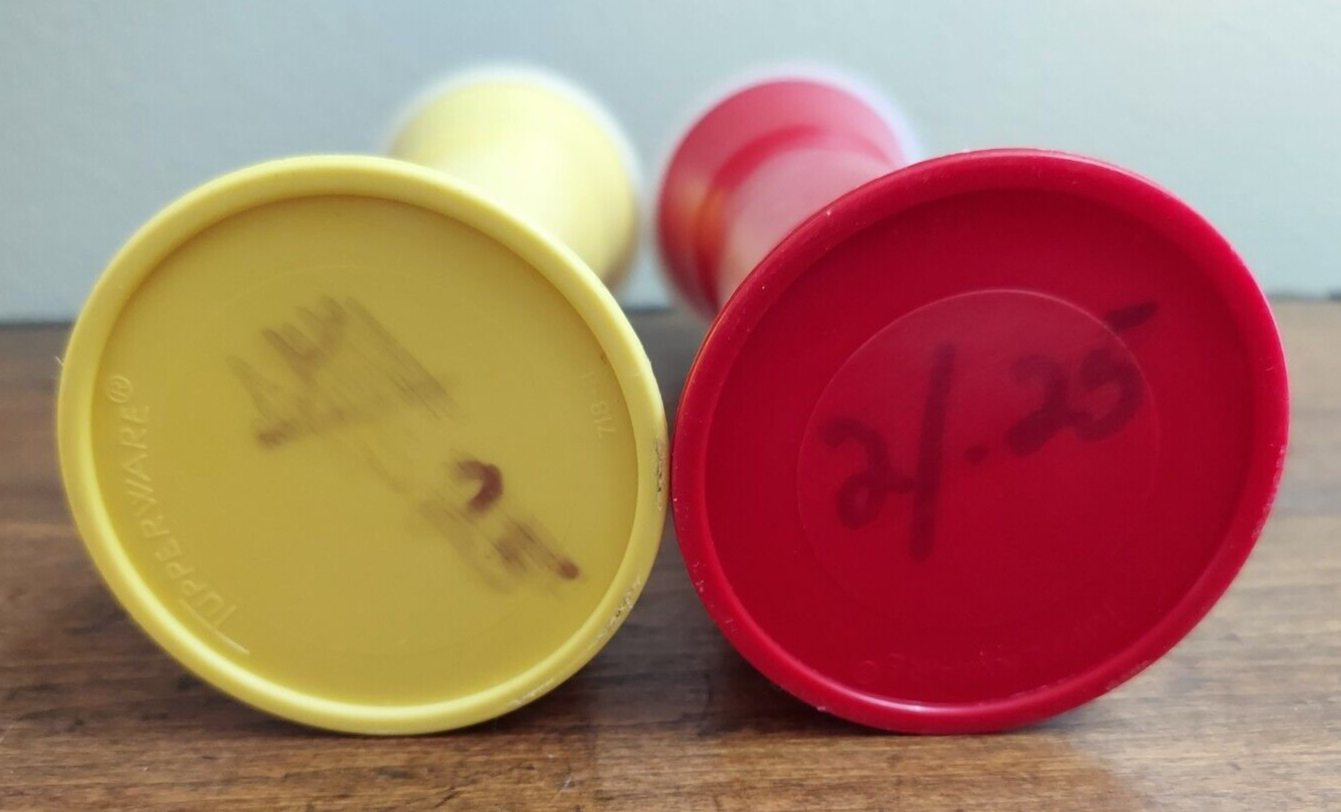 Vintage Tupperware Ketchup and Mustard Pump Containers 71810 and 7188 eBay