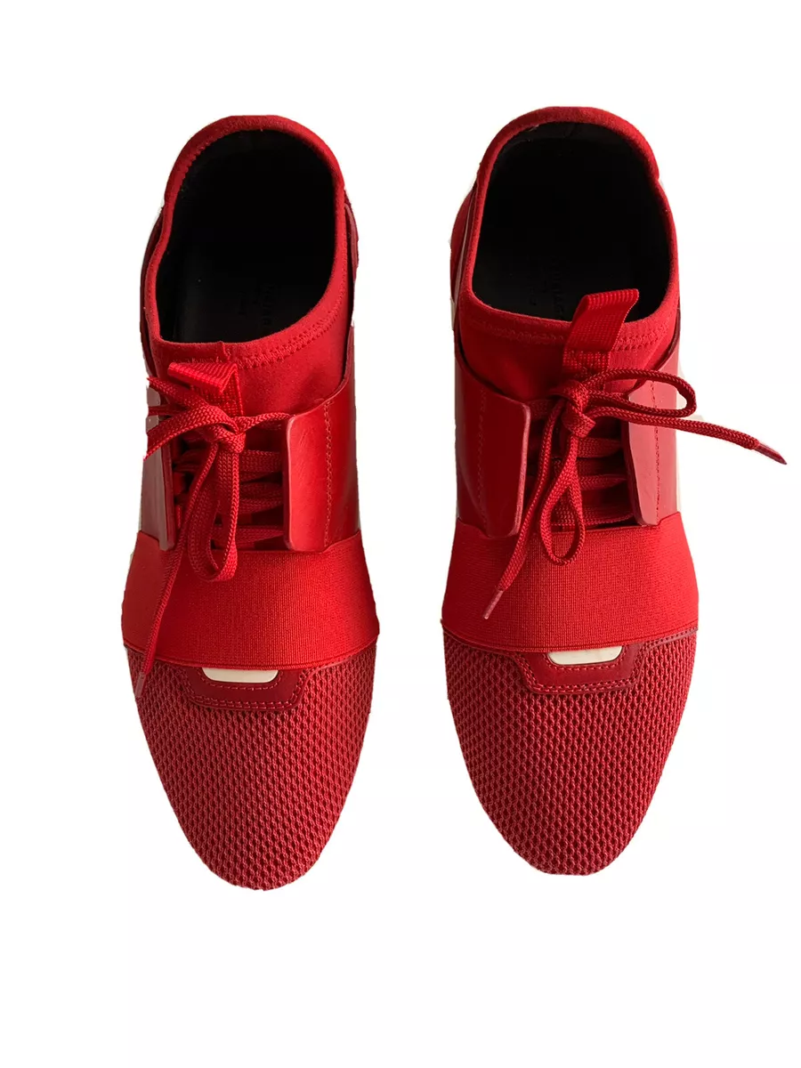 Red balenciaga shop runners