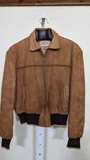 Hercules Sears Vintage 1950s Southwestern Crosshatch Leather Suede Jacket 44 USA