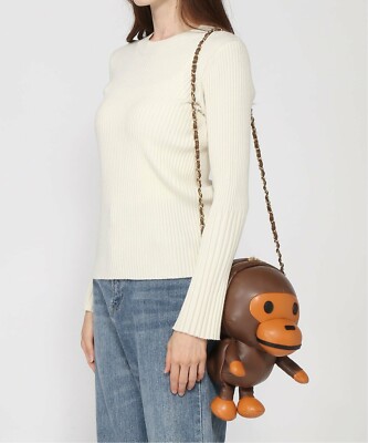 A BATHING APE BAPE BABY MILO PLUSH DOLL CHAIN SHOULDER BAG