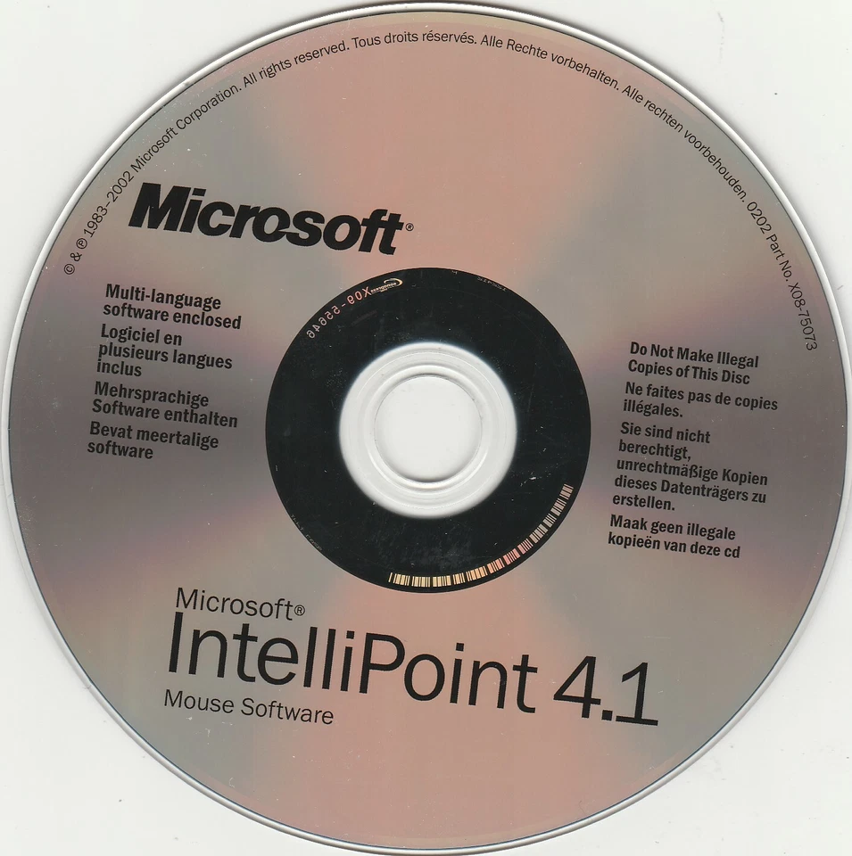 Microsoft IntelliPoint 4.1 Mouse Software for WIN/MAC ~ CD-ROM - Image 2 of 3