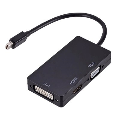 Thunderbolt Mini Display Port DP To HDMI DVI VGA Adapter Fit For Macbook Pro 2K