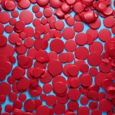 Red plastic disc-laser cut acrylic circles-all sizes-Perspex-THICKNESS = 3mm