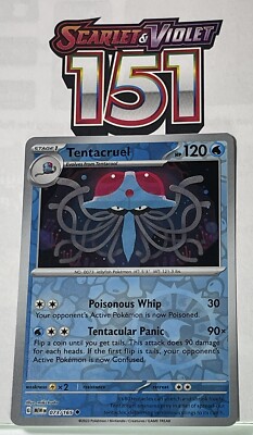 Tentacruel 73/165 Reverse HoloScarlet & Violet 151 Gem Mint  