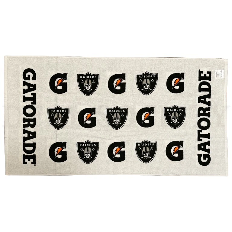 Toalla bicolor Gatorade Las Vegas Raiders NFL Pro Team 22" x 42" Foto 3 de 4