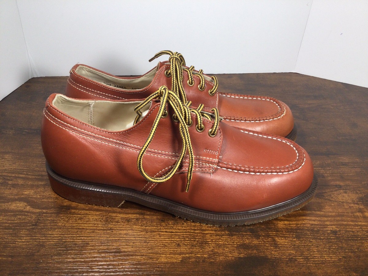 New JCPenney Leather Men's Working Work Shoes Size EE Vtg SEE PICs