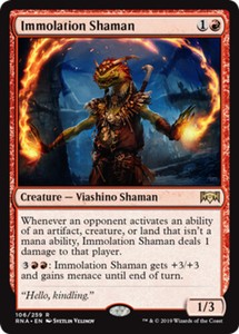 Immolation Shaman - Foil x1 - Ravnica Allegiance - NM-Mint, English - Ravnica Al