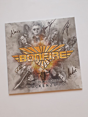 Bonfire - Live On Holy Ground - Wacken 2018 (LP, Album) Sealed, Signed