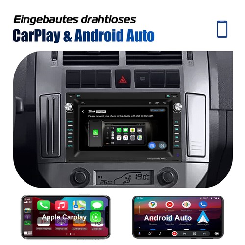 64G Carplay Android13 Autoradio GPS Kam Für VW Polo 9N Jetta Golf 4 Passat B5 T5 - Bild 9 von 15