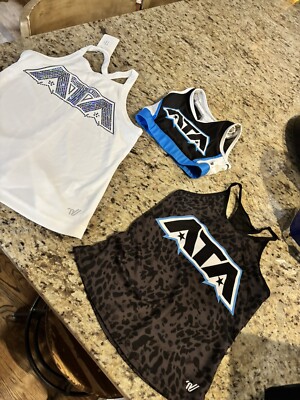 Varsity Spirit Cheer Bling ATA Youth Medium New Shirt Tank Top Lot Sports Bra