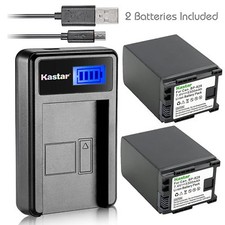 Kastar 2 Battery  LCD-1 USB Charger for Canon BP-820 BP820 BP-828 BP828