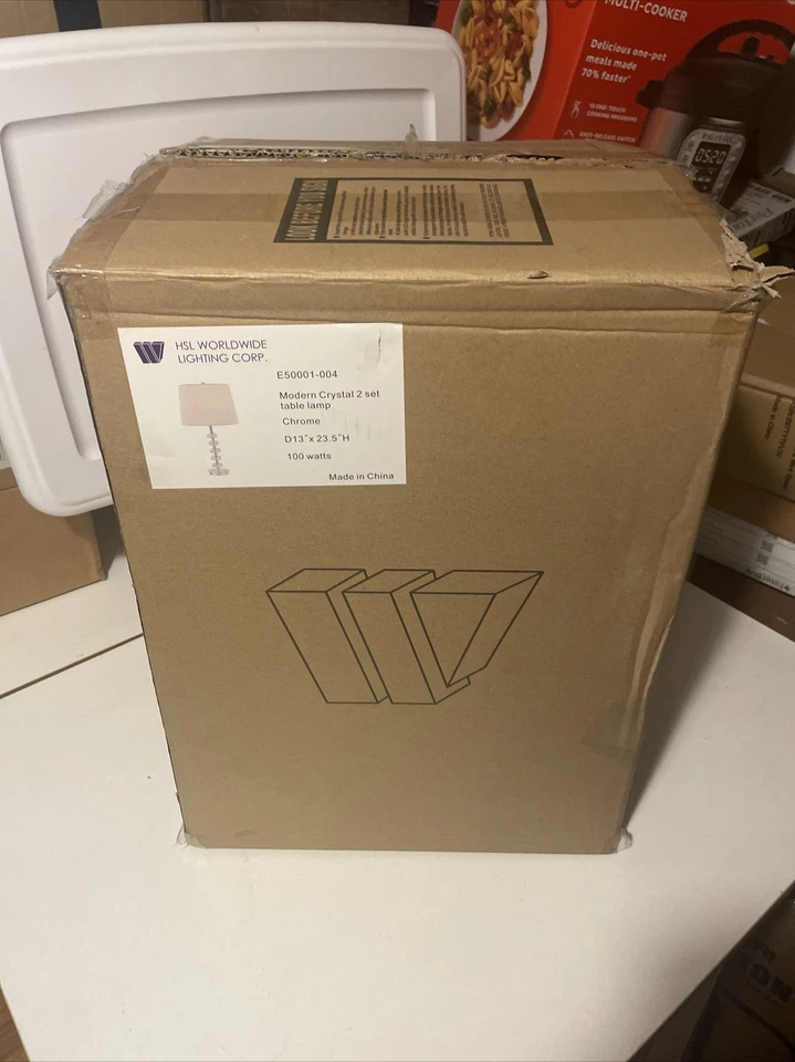 SAFAVIEH Nola 堆叠水晶球灯(2 件套)| 透明/白色 — 第 3/4 张图片