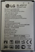 Original LG BL-45F1F Battery for Aristo, Phoenix 3, Fortune 2, Risio 2, K4