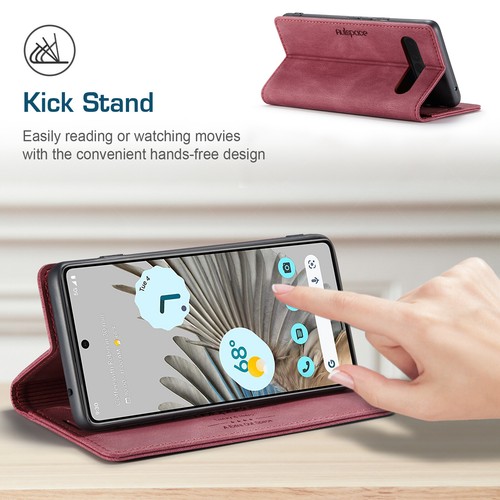 Wallet Case For Google Pixel 3 7 6 Pro 6A 5A 5 4A 4 3A Flip PU Leather Cover - Picture 3 of 58