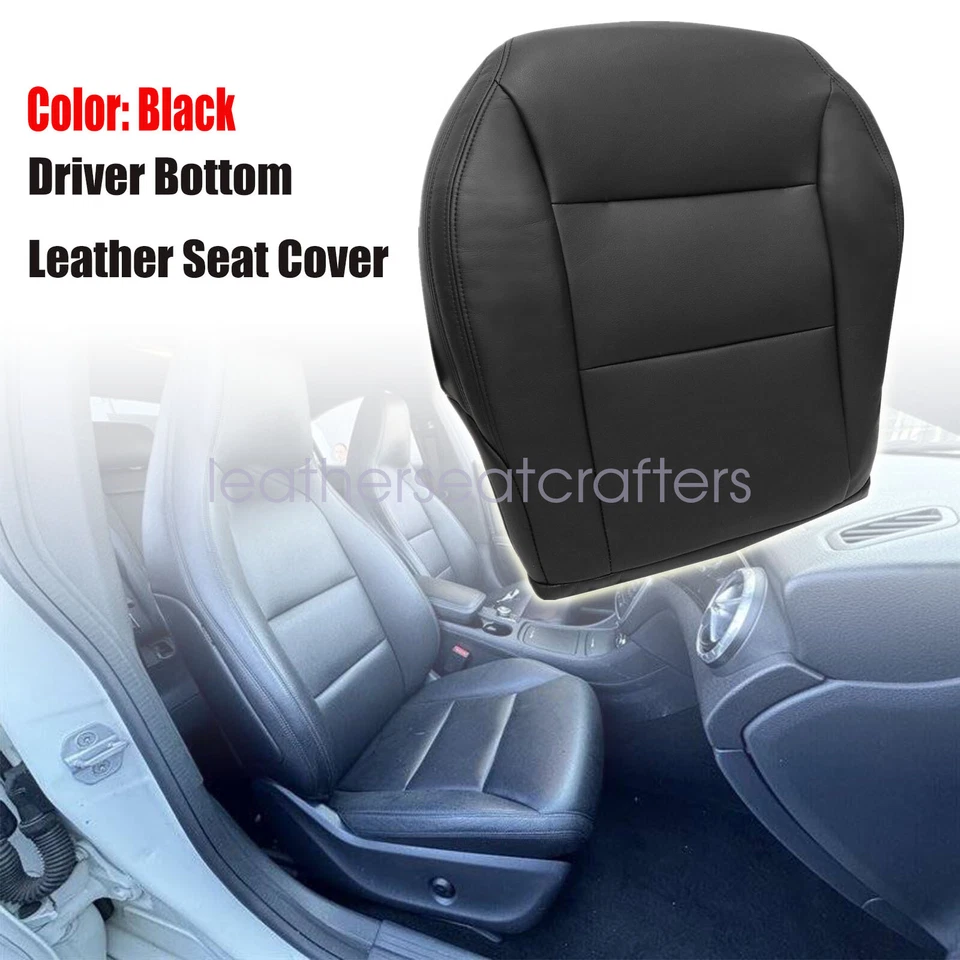 Driver Bottom Black Leather Seat Cover For For 2014 2015 Mercedes Benz GLA 250 - Imagem 2 de 4