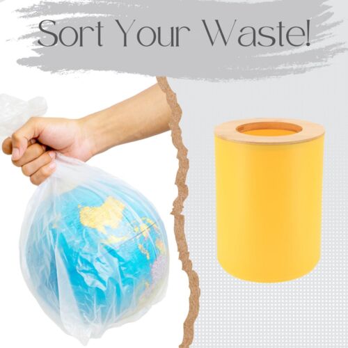 Papelera de baño Padang tapa de bambú 1,3 galones - elegante solución de residuos de 5 L - Imagen 31 de 37