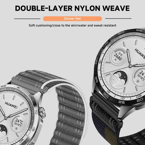 Bracelet de montre 20/22 mm pour Samsung Galaxy Watch 7 6 5 4 bracelet boucle sport nylon tissé - Photo 6 sur 14