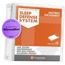  Mattress Encasement - Zippered Bed 12" - 18" Depth Mattress Queen 12" Standard