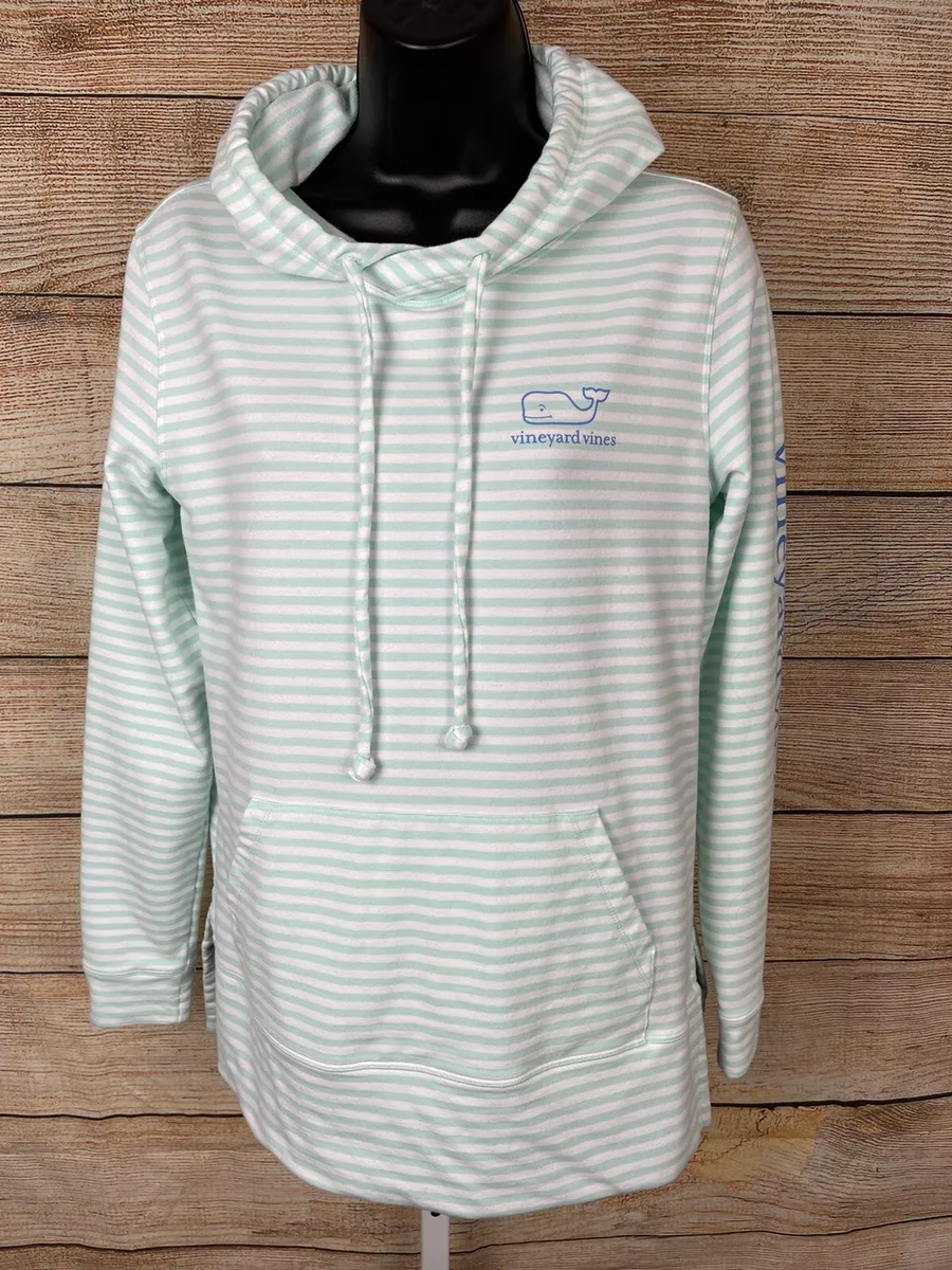 Vineyard Vines Womens Sz XXS Whale Terry Hoodie Sweatshirt Green