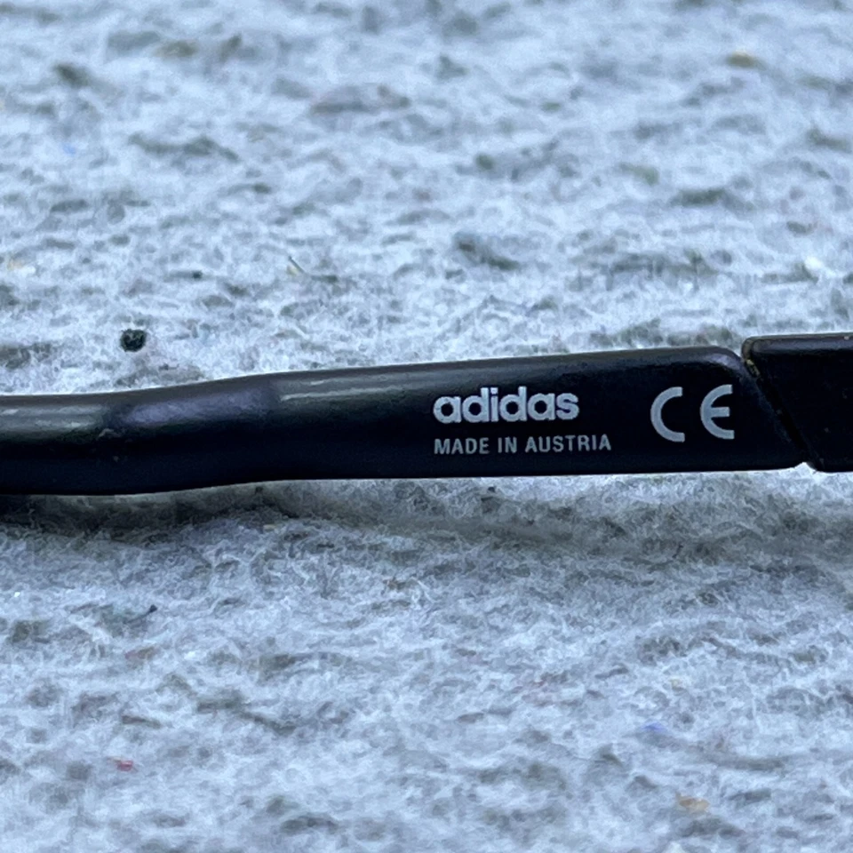 VTG Adidas by Masters Sunglasses A234 6068 Black Frames Red Lens Wrap Austria - Image 4 of 4