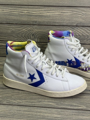 Size 11.5 - Converse Pro Leather High Peace, Love, and Basketball - Picture 2 of 8