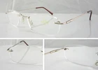Superb Quality Rimless Reading Glasses Spring Hinges Stainless Steel Arms L68