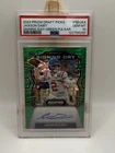 2024 Prizm Draft Picks Prospect Auto Jaxson Dart Signing Day /25 Green PSA 10