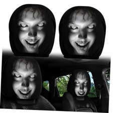 2 Pack Scary Headrest Covers for Cars B
