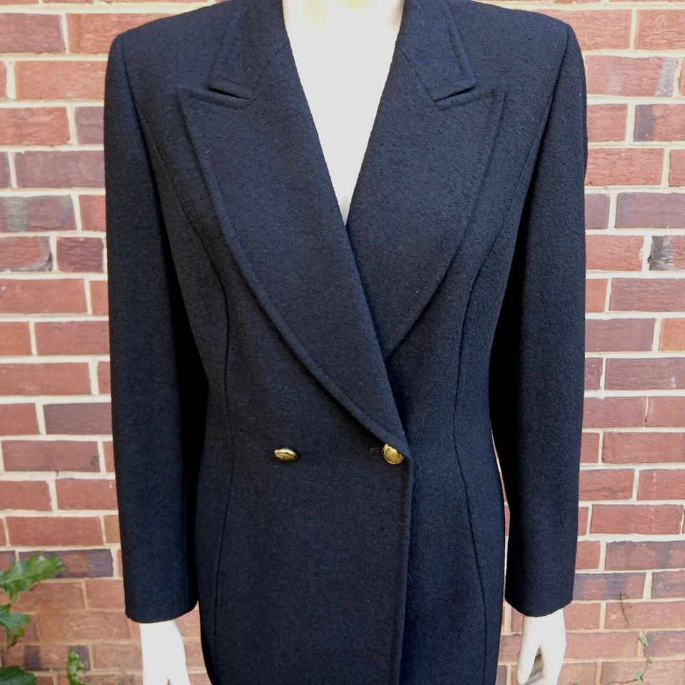 Traje de Cena Escada By Margaretha Ley Lana Nubby Negro 42 12 10 Foto 3 de 4