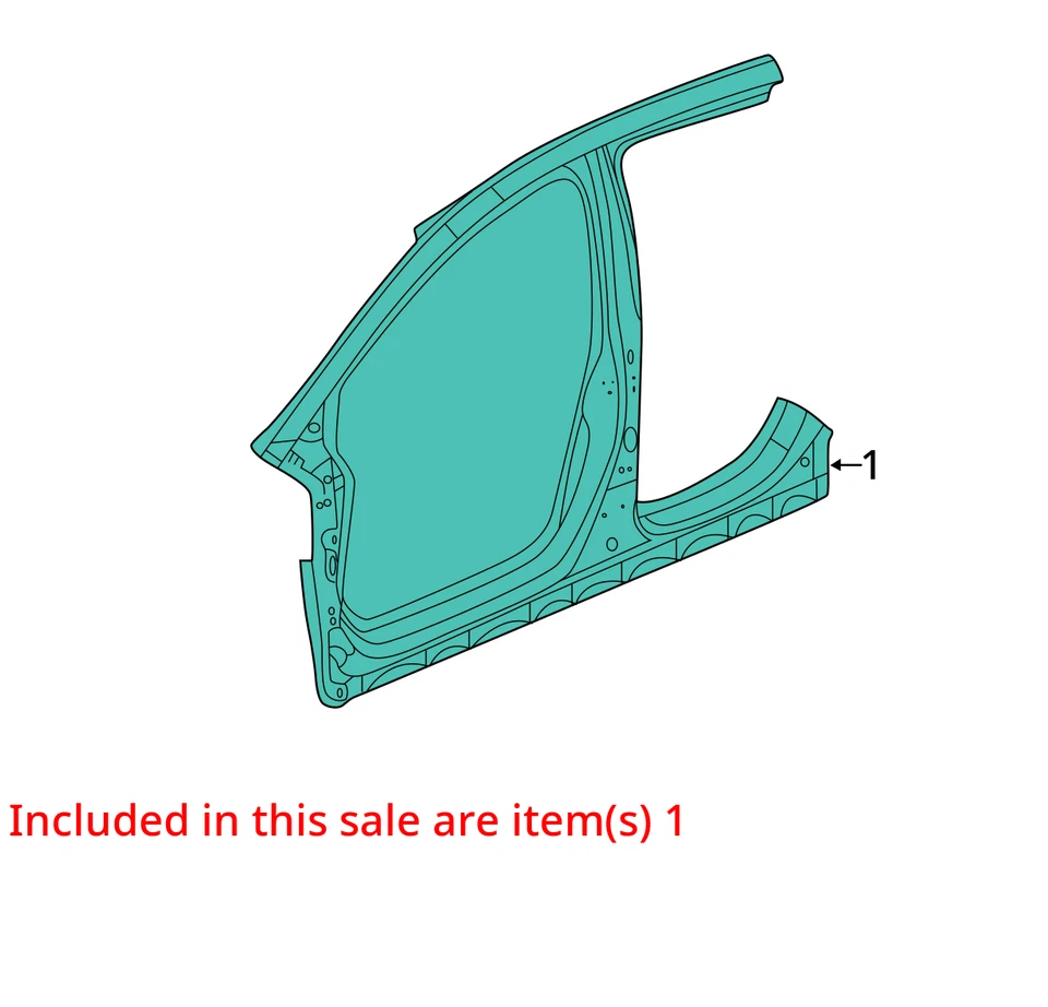 2018 - 2021 HONDA CLARITY OEM RIGHT CENTER PILLAR *STRUCTURE CUT* Foto 3 de 4