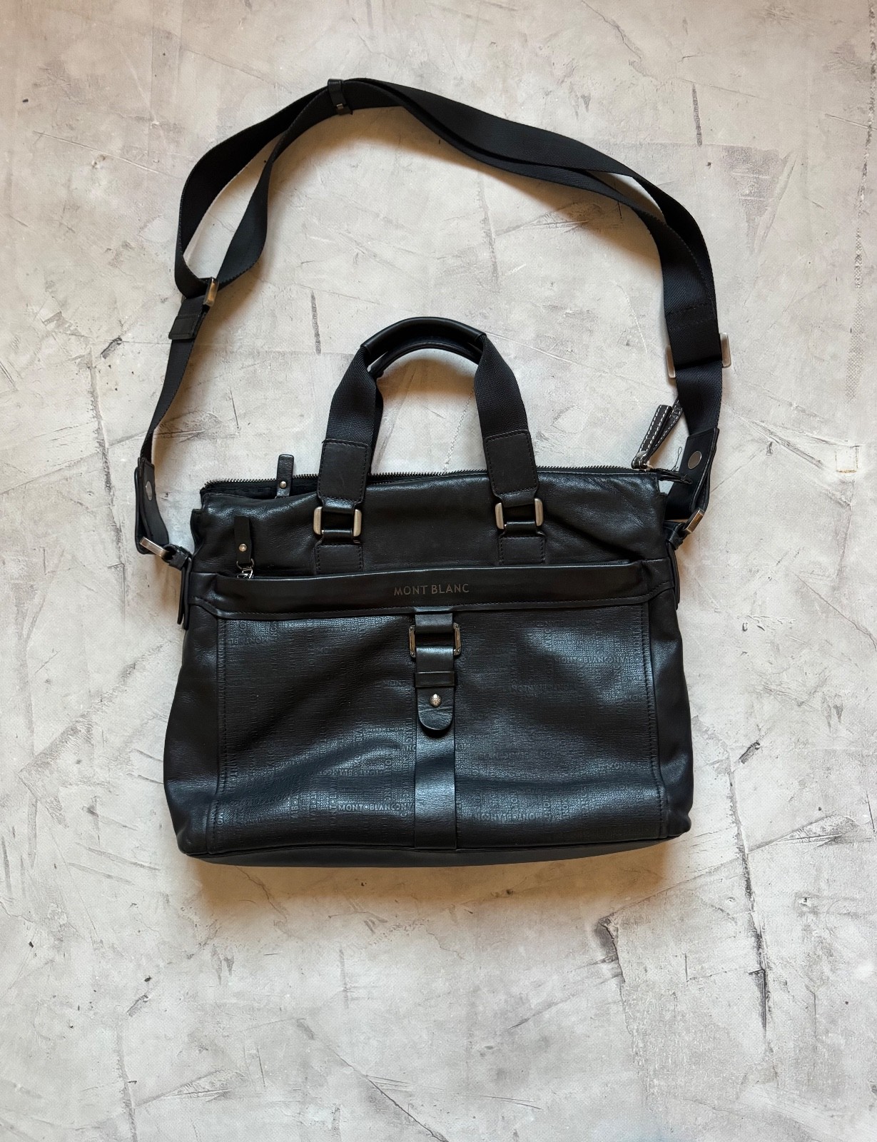 Montblanc Messenger Bag Black Mens