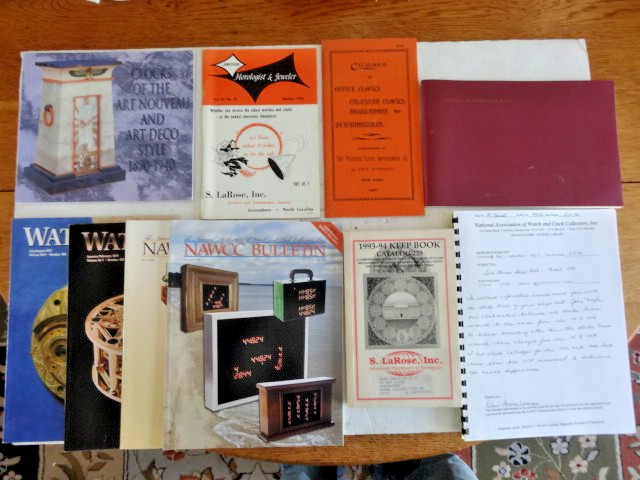 10 Vintage Horology Clock Watch Research Magazines Publications Booklets
